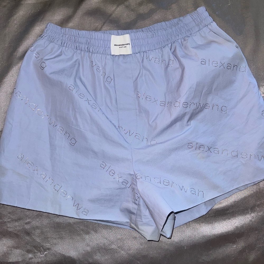 ALEXANDER WANG Blue Hotfix Boxer Shorts